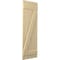 Ekena Millwork Americraft 4-Board (2 Batten) Wood Spaced Board-n-Batten Shutters w/ Z-Bar, ARW102SB415X77NTH, PR ARW102SB415X77NTH - alternate 9